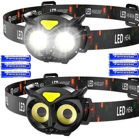 Gyt81 Giigoemy Headlamp Battery Powered 2 Pack Head Lights For Forehead White Light Water