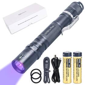 Plus-395nm Ging Uv Flashlight Uv301 Uv301plus 395 Handheld Light For Nails Glue Pet Urine Counterfeit MoneyR