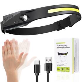 Lp001 Ginlpd Headlamp Flashlight Led Rechargeable Cob 230 Wide Beam Headlight