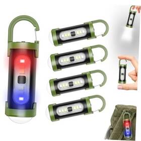 Y140093 Glktrs 5 Packs Rechargeable Keychain Flashlights High Lumen Mini Edc