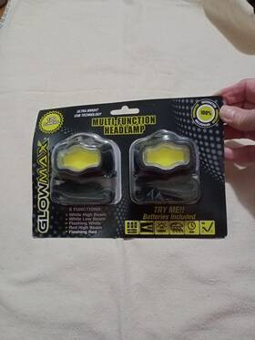 Glowmax 856020007143 Multi-function Headlamps 120 Lumen Ultra Bright Cob Technology White