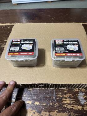 Gm-23817 Gmik Rechargeable Led Headlight Cob 5 Led/18650 Battery Bright Headlamps C-charger