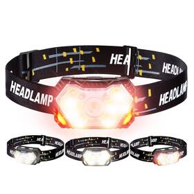 Goando 059648570418 Headlamp Rechargeable 2500 Lumen Led Head Lights For Forehead 2 Pack Bright H