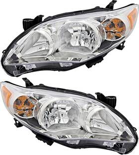 Gs-a10155 Gold Shrine For Toyota Corolla Base/ce/le Headlights Lamps Set 2011 2012 2013 Usa Built H