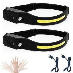 Goldseaside 221243559313 2pcs Rechargeable Headlamp 230 Wide Beam Head Lights For Hiking Running Rep