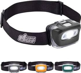 Gorilla Grip 840316705820 Ultra Bright High Lumens Led Head Lamp 7 Light Modes Black