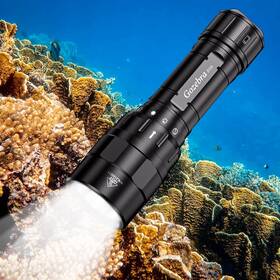 Go-d10 Gozebra D10 4500 Lumen Underwater Light 3 Modes Dive Scuba Diving Flashlight D