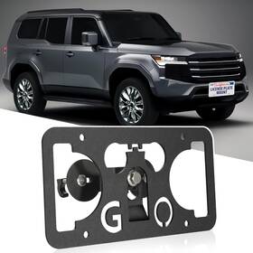Gruoiz 6832 No Drill Front Bumper License Plate Mount Compatible With Toyota Land Cruiser