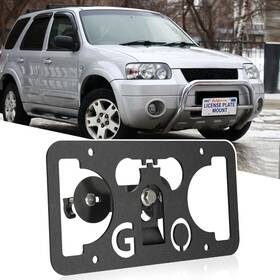 Gruoiz 756542412411 No Drill Front Bumper License Plate Mount Compatible With Ford Raptor 3rd Ge