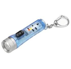 Guangzhou Qinrui 724470415231 Usb-c Led Keychain Flashlight Instantaneous On Lock Mode 400 Lumen Mini Blue