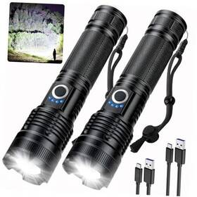M082-2p Guangzhouzhuozhunazhituzikejiyouxiangongsi Rechargeable Led Flashlights High Lumens 99 000 Super Bright