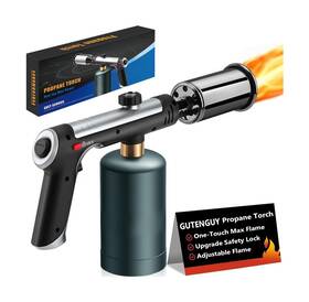 Aqs-0915 Gutenguy Powerful Propane Torch With One-touch Max Fire Adjustable Kitchen