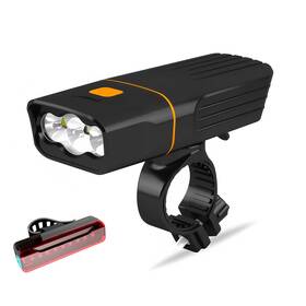 Gybiketk3-3000 Gyhuego 755101175941 Usb Rechargeable Bike Front Light Bright 3 Leds Waterproof Bicycle Headlight