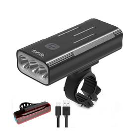 Gymlhtkx3 Gyhuego Bike Headlight And Taillight Set Bright Usb Rechargeable Front Bik... Fast Ship