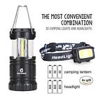 H L Camping Lantern Headlamp Set Super Bright Multipurpose Headlight 608651545514