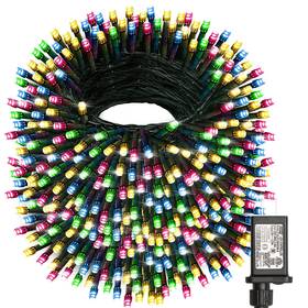 Ql300ae Haili Xmgq 1000 Led Christmas Lights Plug In 8 Lighting Modes Waterproof Outdoor