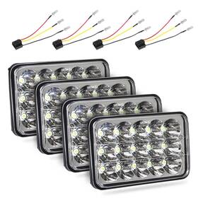Bsus5817hl Haitzu 4x6 Led Headlights 4pcs With H4 Socket Headlamp Compatible The Following Mo