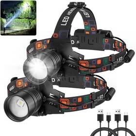 Hangzhou Yueji E-commerce Company Limited 705353714320 Headlamp Rechargeable 990000lm Super Bright Head Lamp Adjustable Led