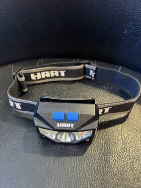 Hart 850026231298 500-lumens Rechargeable Spot And Flood Led Headlamp Headlight Light Red Flash