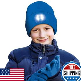 B0ckfd1z6g Head Lightz Headlightz By Roq Innovation - Kids Beanie Light And Glove Set