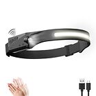 Headlamp Flashlight Rechargeable Led Headlamps Cob 230 Wide Beam Headlight