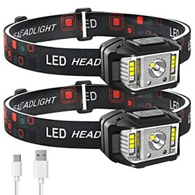 Headlamp Rechargeable 1200 Lumen Super Bright Motion Sensor Led Head Lamp Flashl