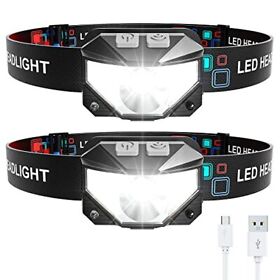 1100 Headlamp Rechargeable 2-pack Head Lamp Outdoor Led Lumen 1100 Headlamp Rechargeable 2-pack Head Lamp Outdoor Led Lumen