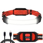 Headlamp Rechargeable 220 Wide Beam 1000 Lumen Led Headlight With Red Power In