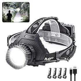 Heavy Duty Rechargeable Headlamp Super Bright Led Head Lamp With High Lumens