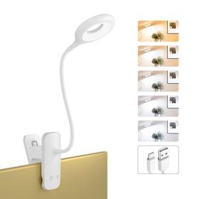 F921wb-w Hecdstly Clip On Led Reading Light 25 Models Usb Rechargeable Bed Lamp With Strong Cl