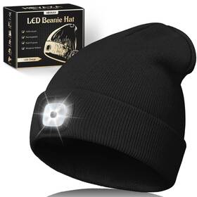 23101 Heyaxa Unisex Led Beanie With Light Rechargeable Headlamp Hat Stocking Stuffers Ch