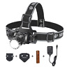 Hf7011-black Nbhongfu Ultra Bright Zoomable Led Headlamp Rechargeable Waterproof 692760616388