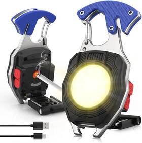 W5147 Hgnn Keychain Work Light 7 Modes Mini Rechargeable Torch Ipx5 800 Lumens Cob Ke