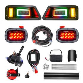 Hhlzm 761152533890 Rgb Led Headlight And Turn Signal Kit For Yamaha G14 G16 G19 G22 12v Street Le