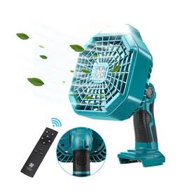 Xy-mt-fc107 Hiesuan Fan For Makita 18v Battery Powered With Led Lantern Fu... Fast Ship