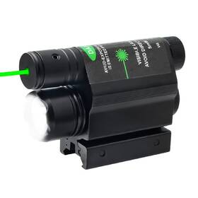 Higoo 768461591078 Gun Light Laser Sight Tactical 500 Lumen Led Flashlight Green Combo Wi