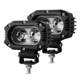 Au-zh-20x-rg Hima 4x4 Rigidhorse 4 Inch Led Pods Light 80w 8000lm 6500k Spotbeam Off Road Xenon Dri