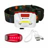 Hl-wht-rd Loma Creek Usb Rechargeable Cob Headlamp Flashlight Brightest Led