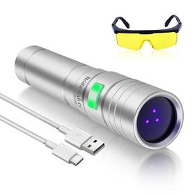 2102s Home Safety 365nm 2102 Uv Flashlight 365 Nm Light Blacklight 10w Powerful Usb-c Re