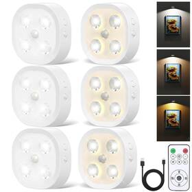 Hl07-v12 Homebest Ca-hl06&hl07-v12 Motion Sensor Night Light 1500mah Rechargeable Puck Lights With Remote Stai