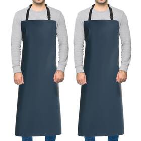 Homsolver 768788774529 Waterproof Rubber Vinyl Apron For Unisex Adult Adjustable Lightwe