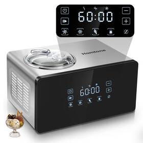 Ice-1560y Homtone Ice Cream Maker Fully Automatic With Compressor 4 Modes Adjustable