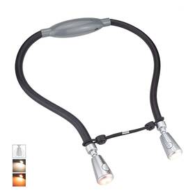 Hongut 762673947432 Led Neck Reading Light Rechargeable 8 2 Modes Bendable Arms Swing Head
