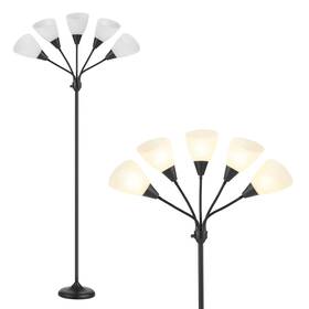 Cx00004bk Honoding Medusa Floor Lamps Standing 5 Heads Adjustable Reading Light L