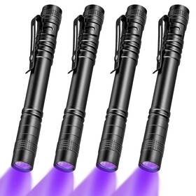 Inspection-06 Honoson 4 Pieces Uv Black Light Flashlight Small Blacklight Flashlights Pen L