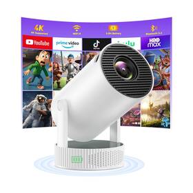 Hotpeak 758918450584 Mini Projector With Built-in Rechargeable Battery For Outdoor Portable Proje