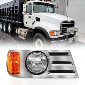 Uf-mcv-0004 Hpdmauto Headlights Assembly Fit For Mack Cv Replacement Right Passenger Side Headlamp