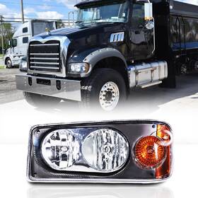 Uf-mge-0002 Hpdmauto Headlights Fit For Mack Granite Replacement Driver Side Headlamp Left