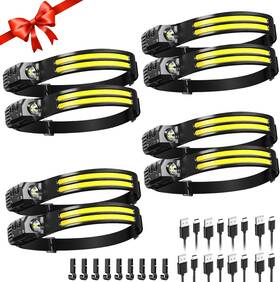 Hsjdh 313106478476 Rechargeable Headlamp 8 Pack Led Headlight Flashlight Super Bright With 230 Wi