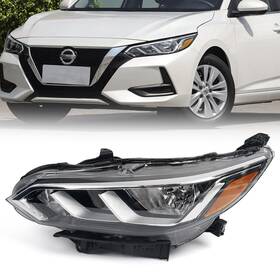 Nise0005 Huray Halogen Headlight Assembly Fit For Nissan Sentra S/sv 2020 2021 2022 Lh
